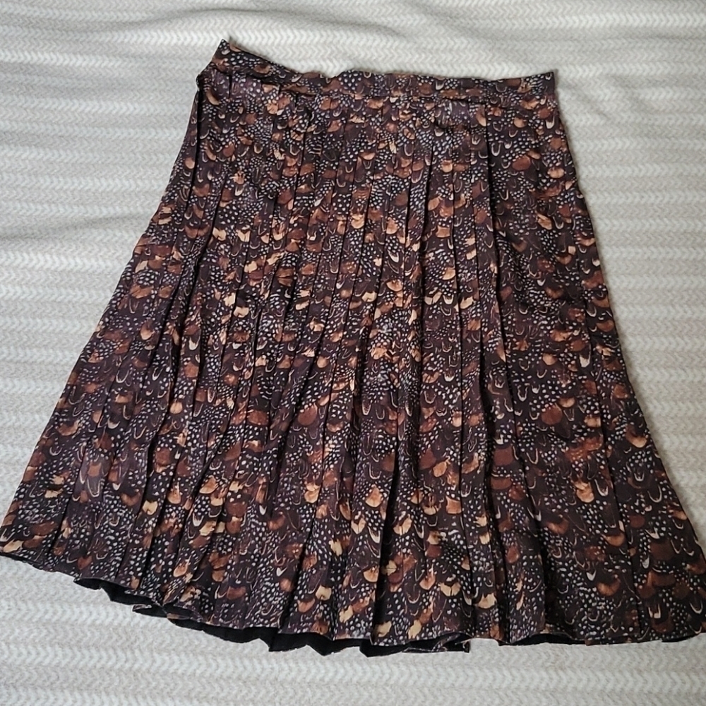 BEYMEN Silk Pleated Midi Skirt US 12
